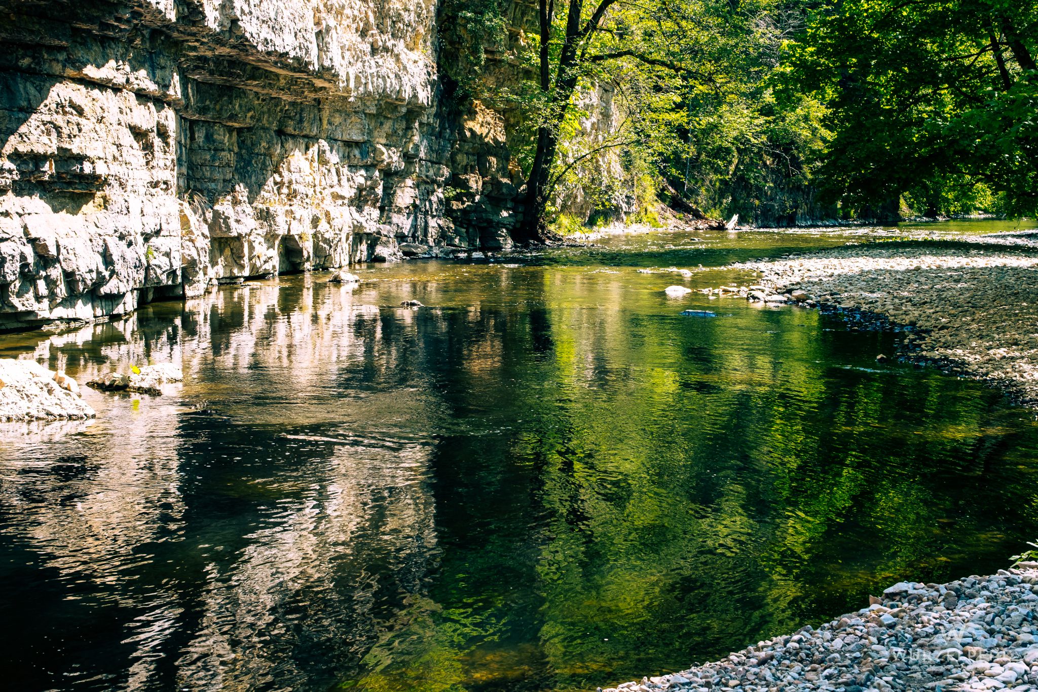 Felswand in der Wutachschlucht